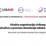 Jelena Jerinić – Učešće organizacija civilnog društva u procesu donošenja odluka